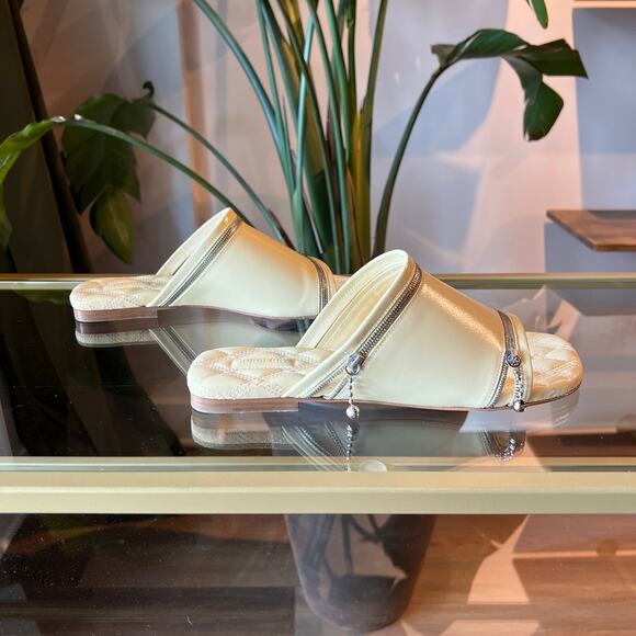 BURBERRY Peep Zip Sandals SZ 39 - Picture 8 of 14